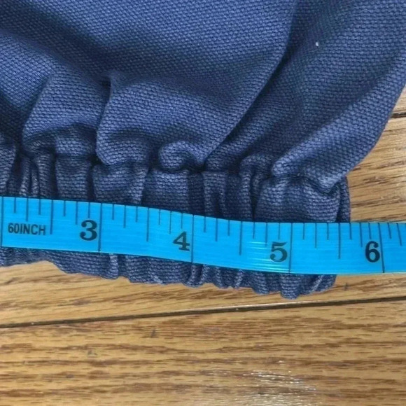 [L] Forever  21 Navy Blue Vintage Cargo Pants Double Pocket WMN - Picture 10 of 11